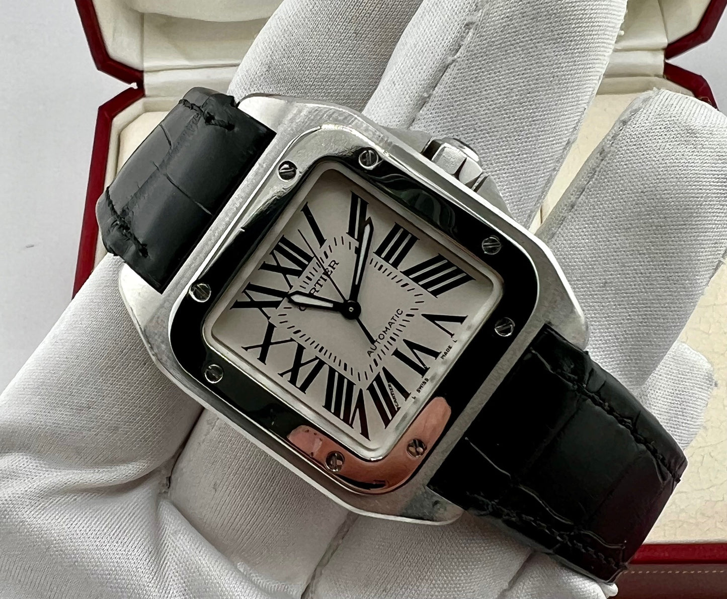 Cartier Santos 100 2878 Full Set 2001 33X44mm