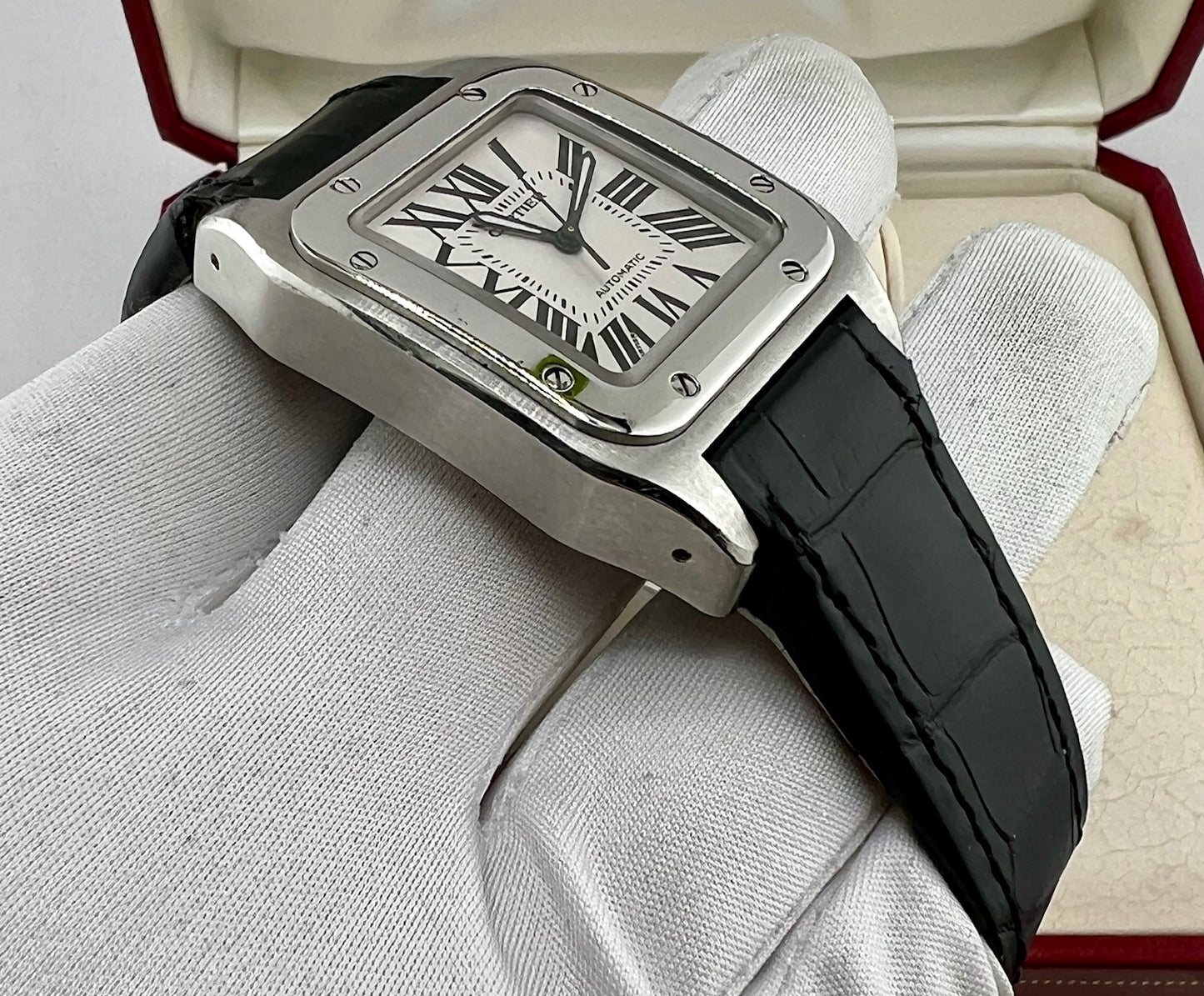 Cartier Santos 100 2878 Full Set 2001 33X44mm