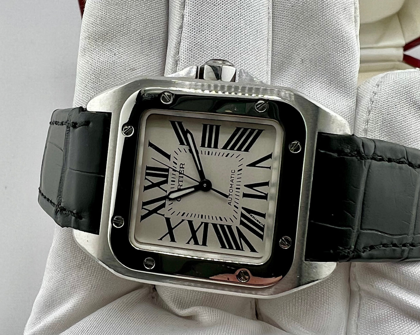 Cartier Santos 100 2878 Full Set 2001 33X44mm