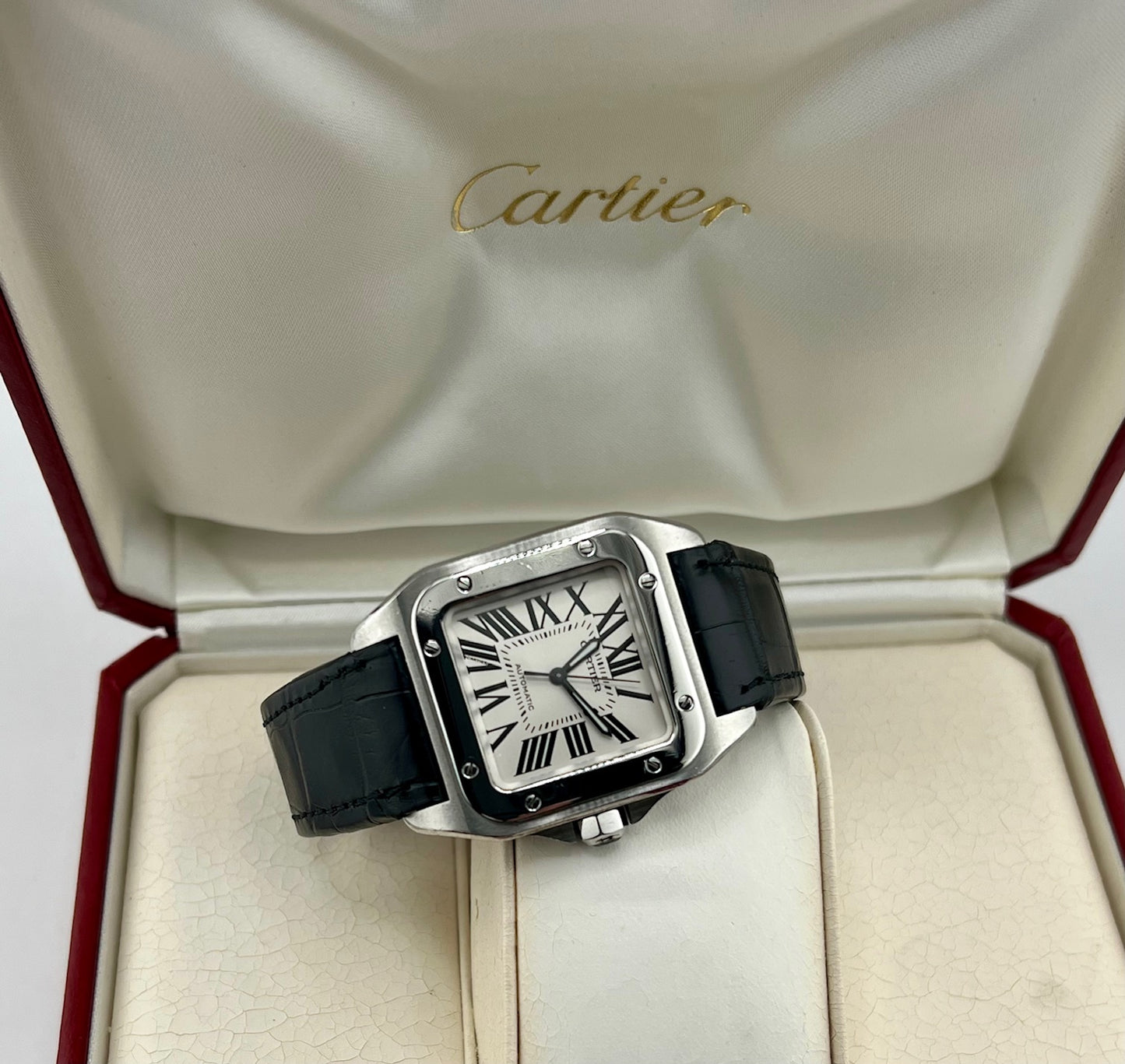 Cartier Santos 100 2878 Full Set 2001 33X44mm