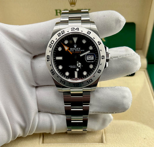 Rolex Explorer II 216570 Black dial 42mm New Card 2021