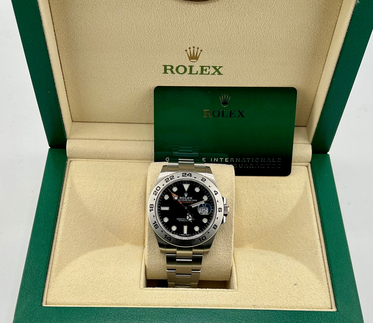 Rolex Explorer II 216570 Black dial 42mm New Card 2021