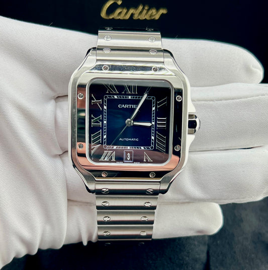 Cartier Santos De Cartier Blue Dial 2024 WSSA0071