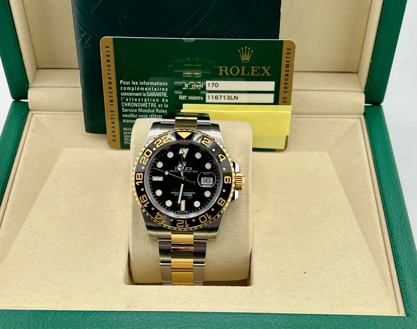Rolex GMT-Master II 116713LN 2013 ITA Box&Paper