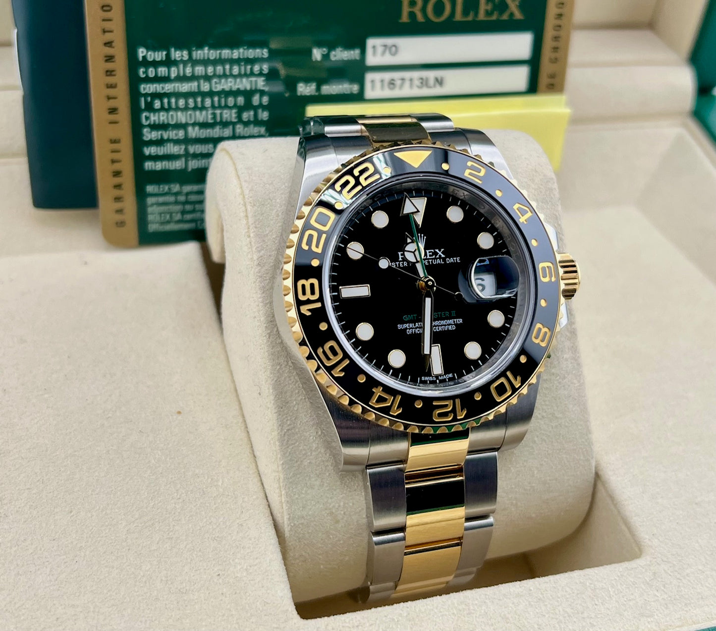 Rolex GMT-Master II 116713LN 2013 ITA Box&Paper