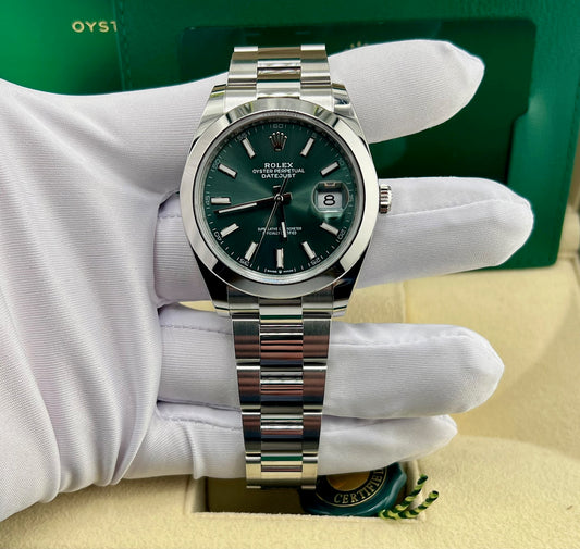 Rolex Datejust 41mm 126300 Mint Dial Oyster 2024
