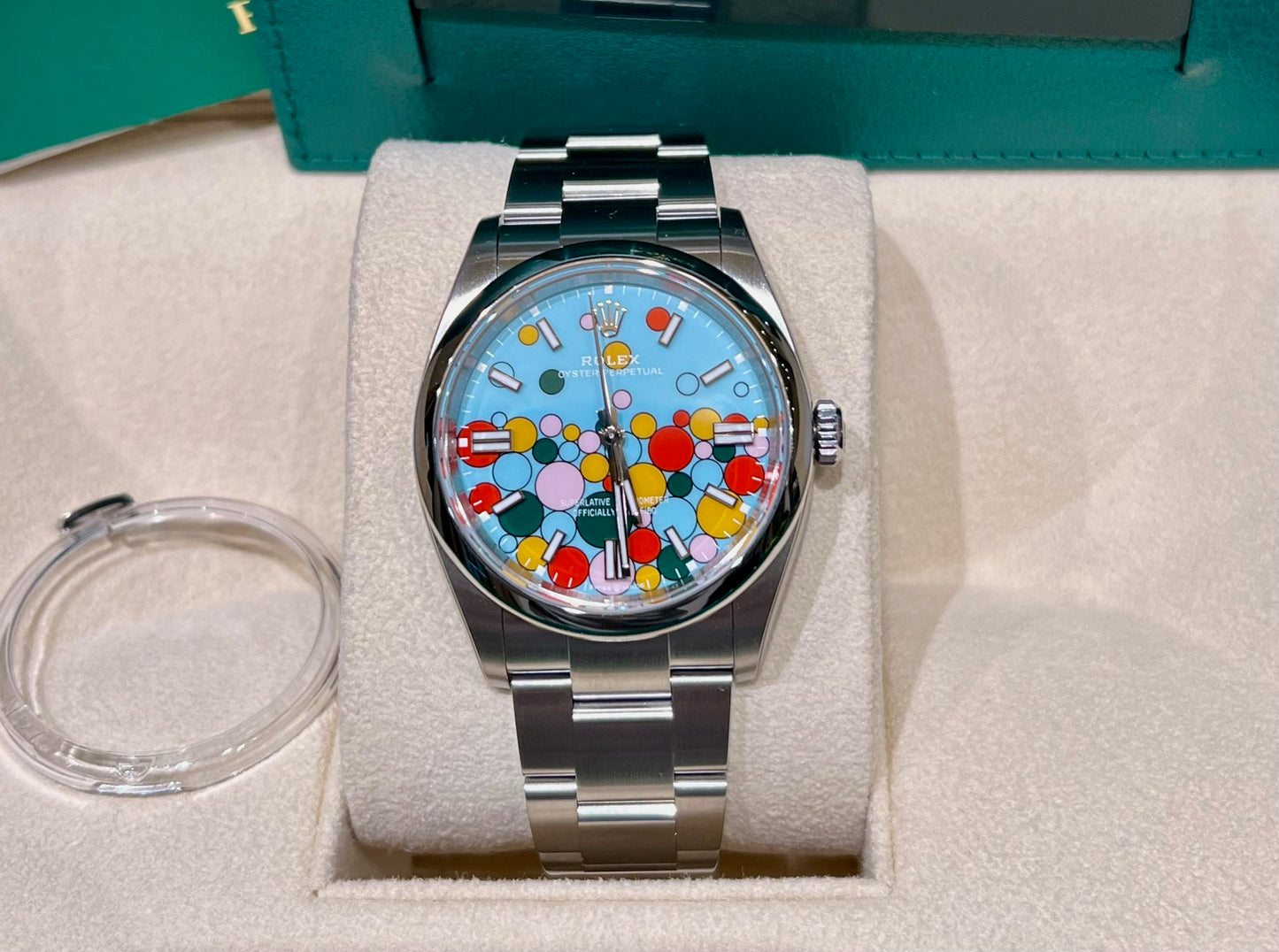 Rolex Oyster Perpetual 36mm 126000 Celebration 2023 stickers