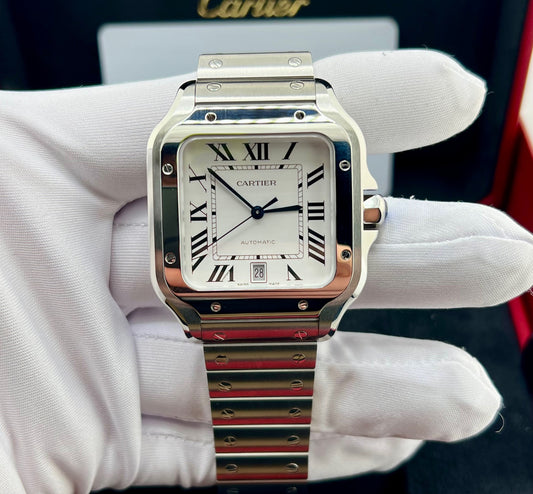 Cartier Santos De Cartier WSSA0018 White Dial NEW 2025