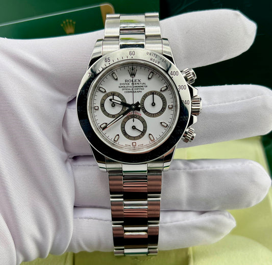 Rolex Daytona 116520 White Dial RRR 2009 Full Set ITA