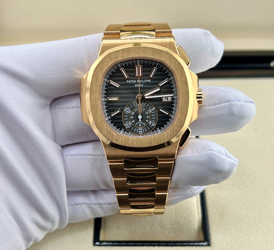 Patek Philippe Nautilus 5980/1R-001 Chocolate 2017 full set (Hong Kong)