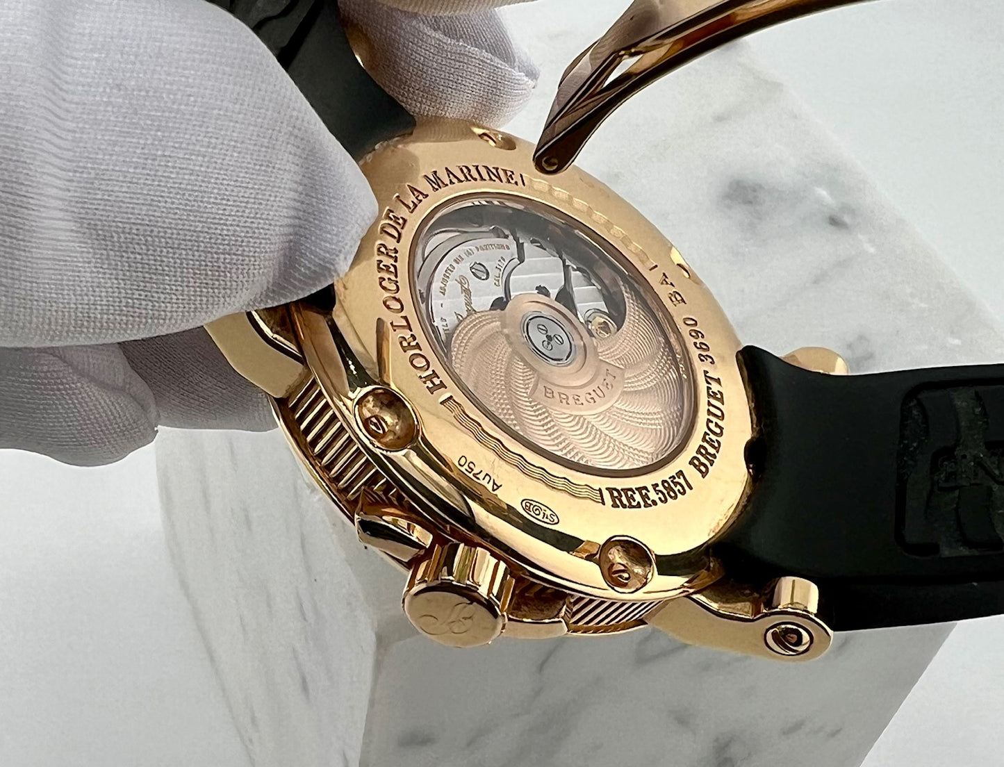 Breguet Marine Gmt 5857bR/Z2/5ZU Full Set Rose Gold