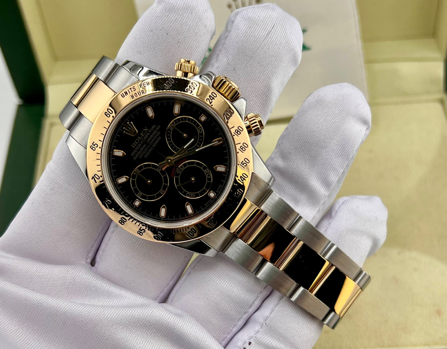 Rolex Daytona 116523 Black Dial 2002 Paper ITA No Box Rolex