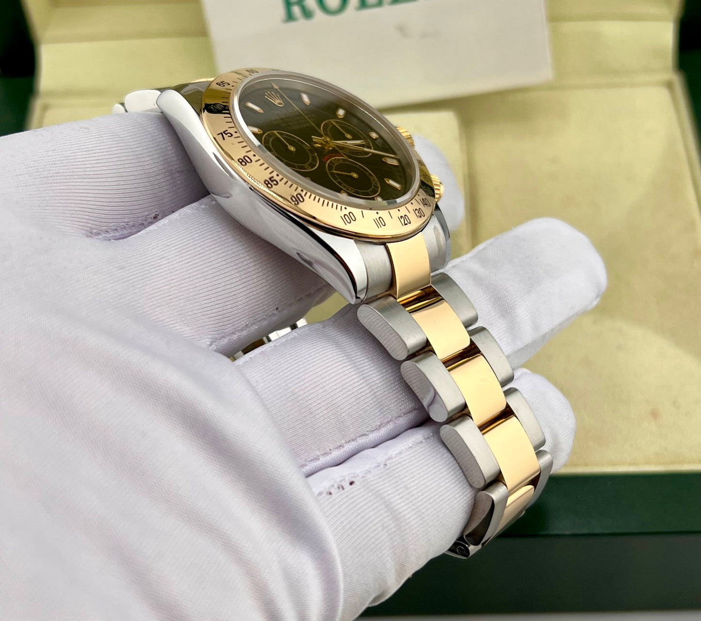 Rolex Daytona 116523 Black Dial 2002 Paper ITA No Box Rolex