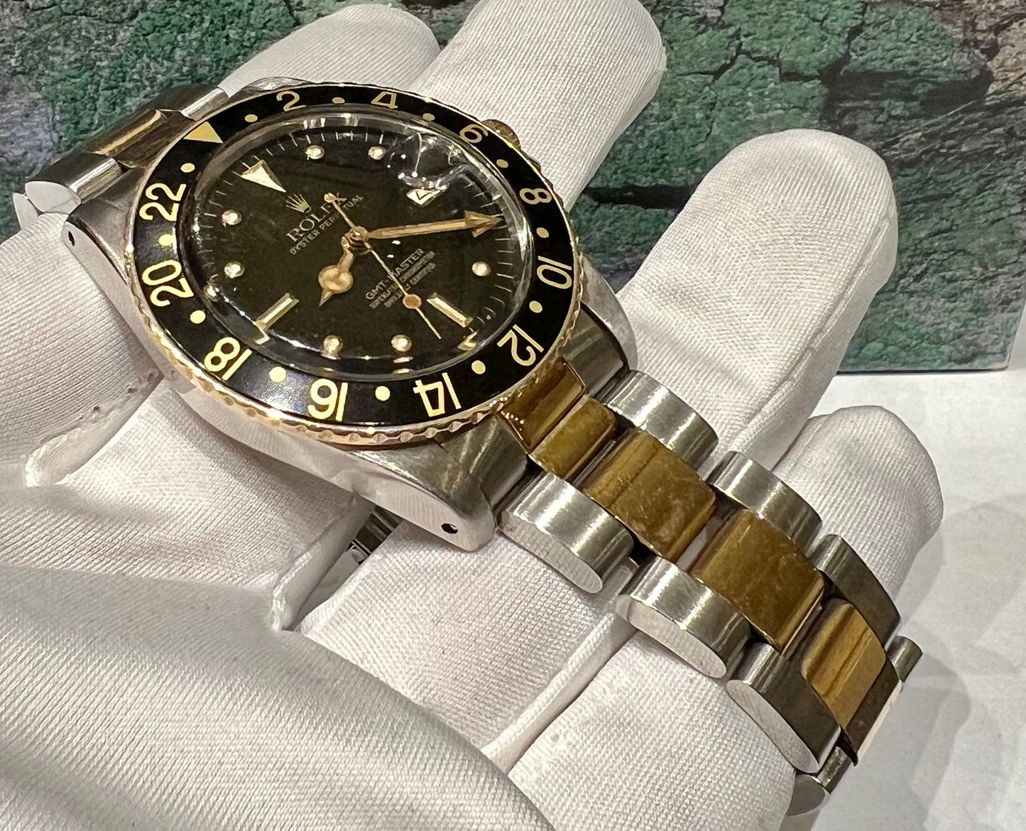 Rolex GMT-Master 16573 Nipple Dial Black 1982 oyster solo orologio only watch