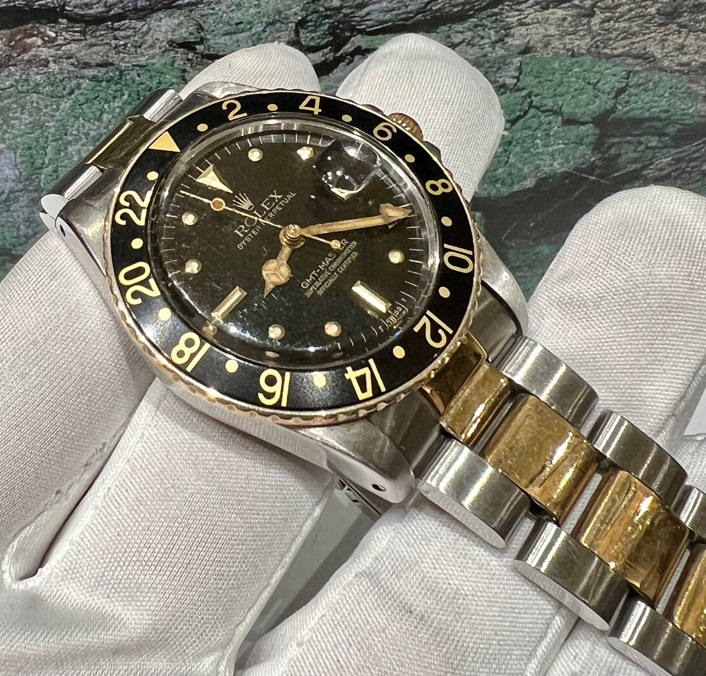 Rolex GMT-Master 16573 Nipple Dial Black 1982 oyster solo orologio only watch