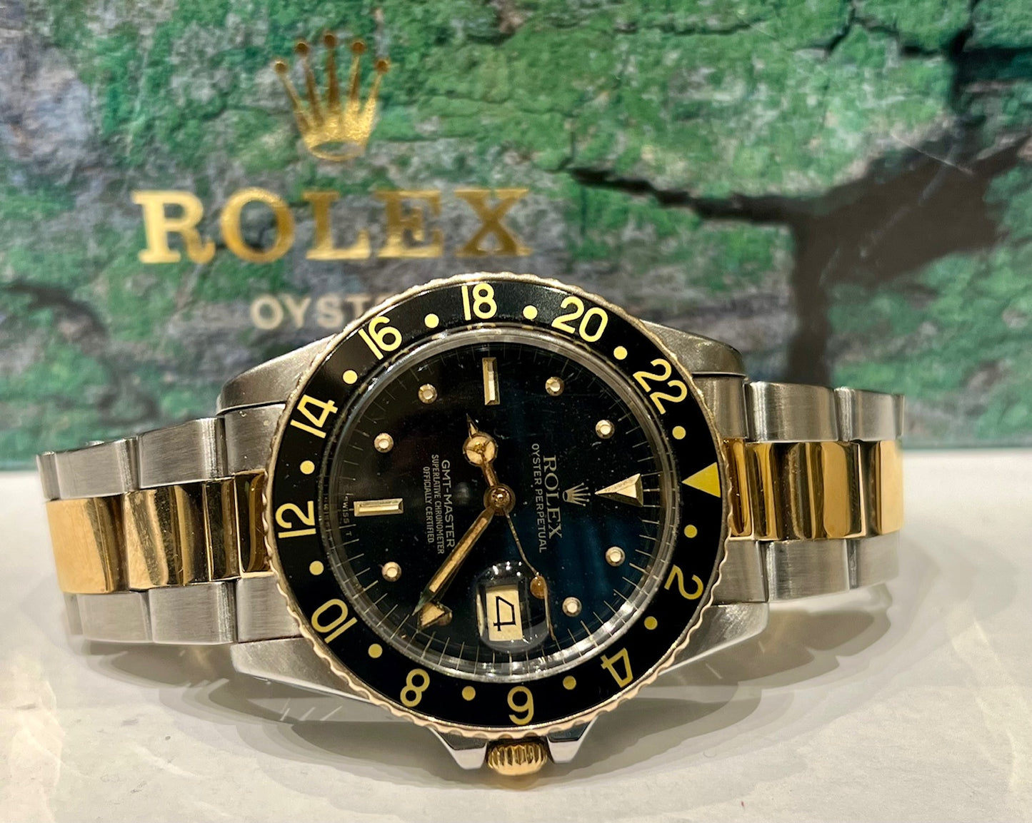 Rolex GMT-Master 16573 Nipple Dial Black 1982 oyster solo orologio only watch