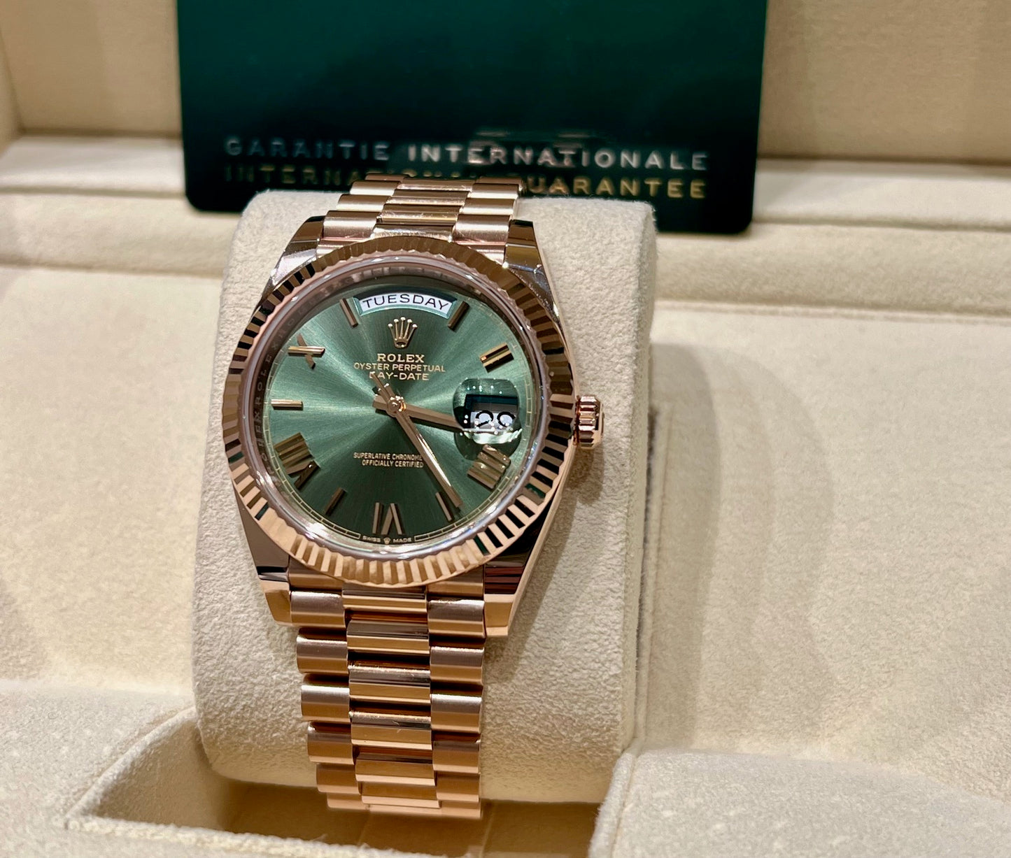 Rolex Day-Date 40mm 228235 Green Dial 2024 new