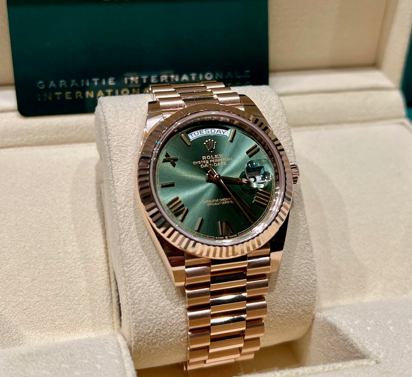 Rolex Day-Date 40mm 228235 Green Dial 2024 new