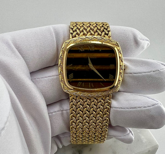 Piaget Vintage 12431D3 Tiger's Eye Yellow gold 18KT